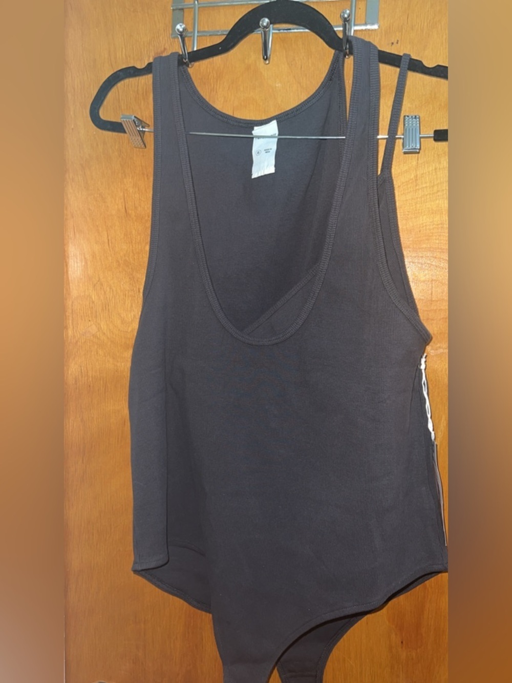 Rare/Self All-Gender Two Piece Ribbed Tank Bodysuit – Gray, Size 6,Brand New - Picture 10 of 14